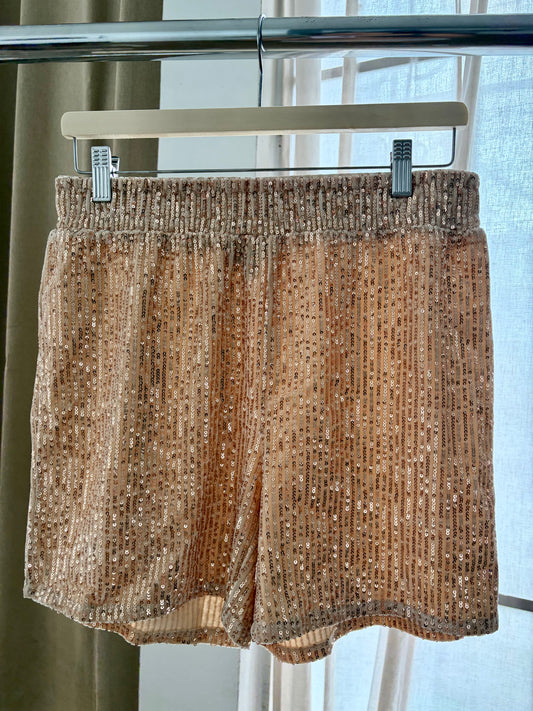Messini gold shorts (Size M)